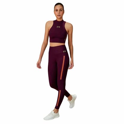 Top Alto Giro Hyper Gola Alta c/ Zíper Fem 2212502-C5386