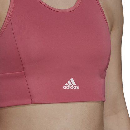 Top Cropped Adidas 3 Stripes Padded Sports Feminino H16850