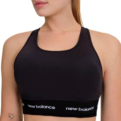 Top New Balance Sport Essentials Active Feminino WB41048B-BK