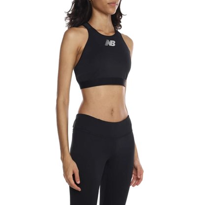 Top New Balance Rhythm Logo Feminino BWB11040BK