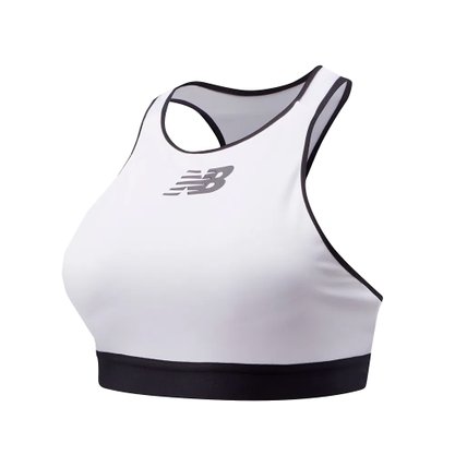 Top New Balance Rhythm Logo Feminino BWB11040WT