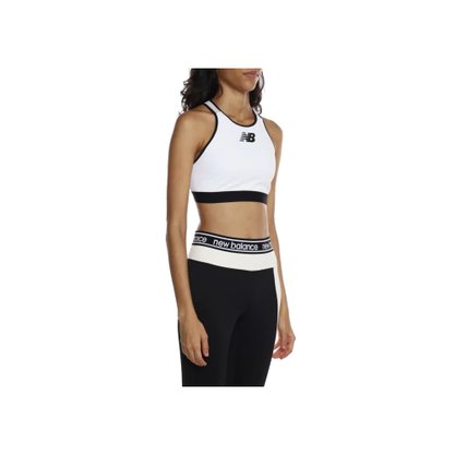 Top New Balance Rhythm Logo Feminino BWB11040WT