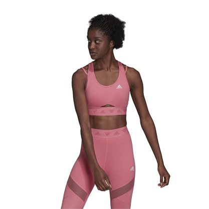 Top Adidas Suporte Leve Hyperglam Feminino HF4813