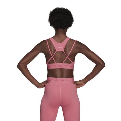 Top Adidas Suporte Leve Hyperglam Feminino HF4813