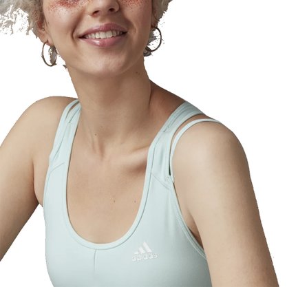 Top Adidas Suporte Leve Hyperglam Feminino HF4812