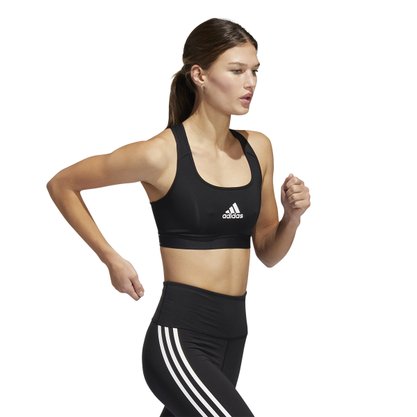 Top Adidas Treino Médio Suporte Powerreact Feminino HE9068