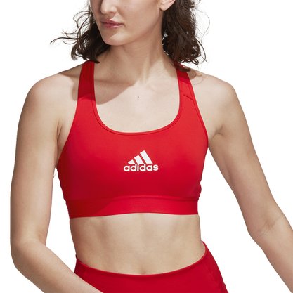 Top Adidas Treino Médio Suporte Powerreact Feminino HC7843