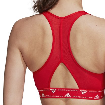 Top Adidas Treino Médio Suporte Powerreact Feminino HC7843