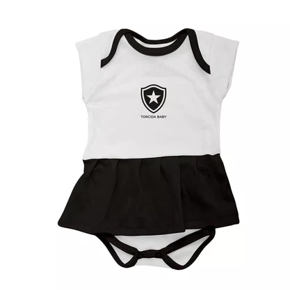 Vestido Body Infantil Torcida Baby Botafogo 033BX-BOT