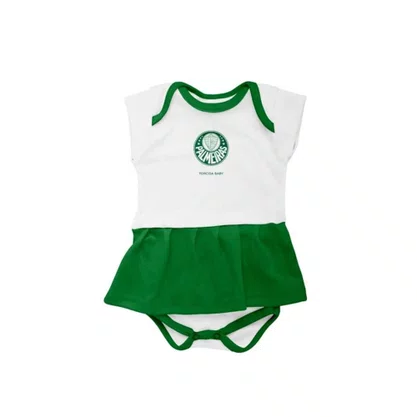 Vestido Body Infantil Torcida Baby Palmeiras 033BXM-PAL