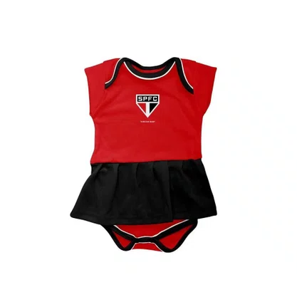 Vestido Body Infantil Torcida Baby São Paulo 033BXM-SPL