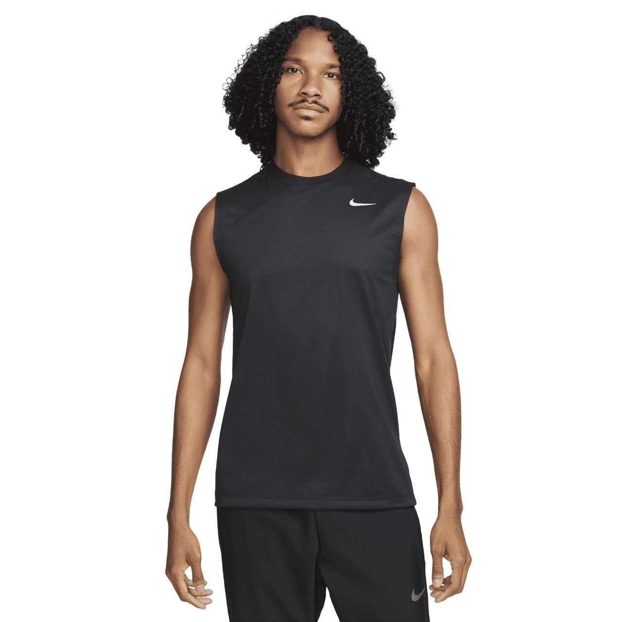 Nike Regata feminina esportiva, Preto/branco, P