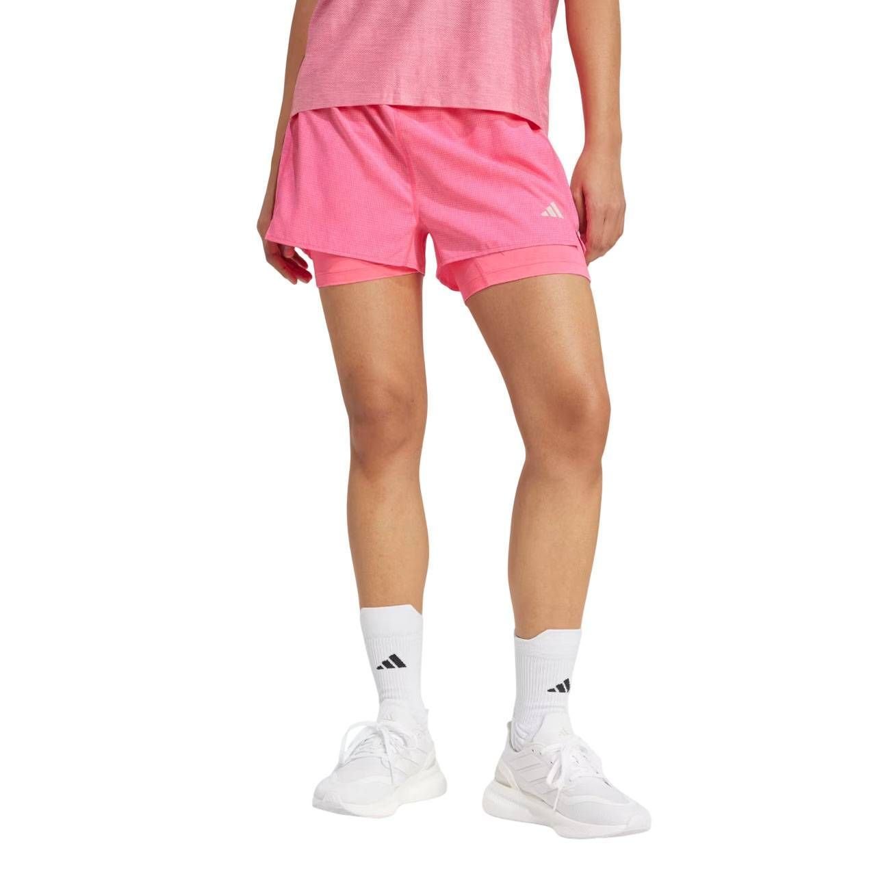 Shorts Adidas 2 em 1 Own The Run Climacool Feminino JW9692 - Ativa