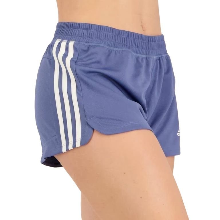 Shorts Adidas Pacer 3 Listras Knit Feminino HY1800 - Ativa Esportes
