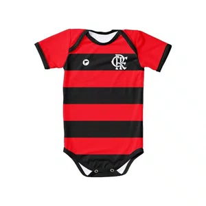 Body Inf Torc Baby Flamengo Listrado Proteção UV 033XSM-FLA Body Inf Torc Baby Flamengo Listrado Proteção UV 033XSM-FLA