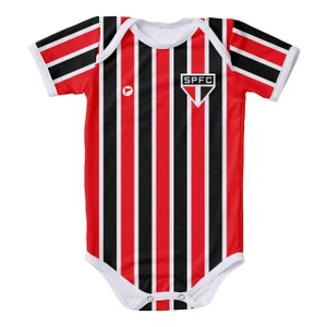 Body Torcida Baby São Paulo Listrado Proteção UV 033XS-SPL Body Torcida Baby São Paulo Listrado Proteção UV 033XS-SPL