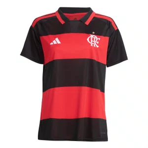 Camiseta Adidas  M/C Flamengo I 26 Feminina JZ8871