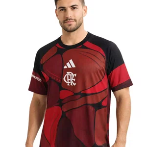 Camiseta Adidas M/C Flamengo Pré Jogo 26 Masculina JZ8888