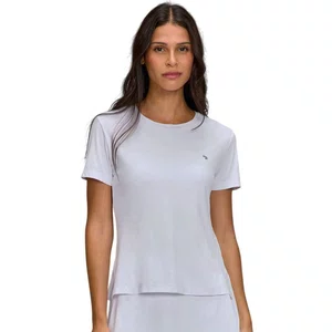 Camiseta Alto Giro M/C Skin Fit Alongada Fem 101702-C5100