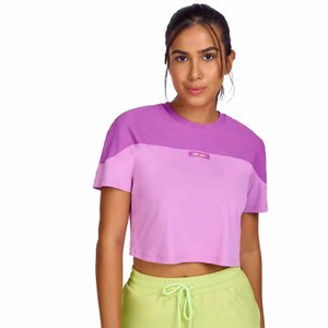 Camiseta Alto Giro SF Tule Sobreposto Fem 2332704-C5653