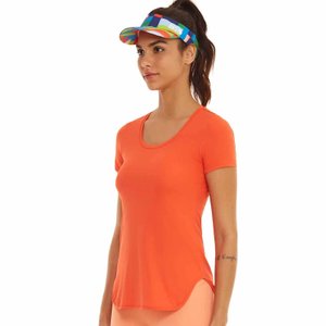 Camiseta Alto Giro Skin Fit Alongada Feminina 2311717-C5546