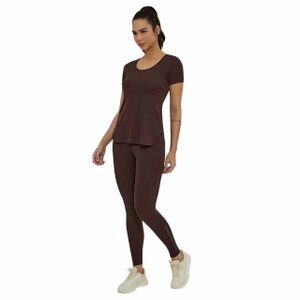 Camiseta Alto Giro Skin Fit Alongada Feminino 2311717-C0828