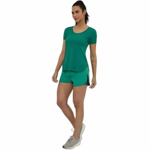 Camiseta Alto Giro Skin Fit Alongada Feminino 2311717-C5555