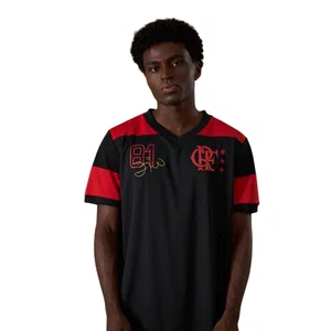 Camiseta Braziline Flamengo Nova Zico Retrô Masc 00100450713