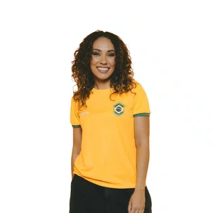 Camiseta Braziline M/C Brasil Ipe Feminina 02300715908