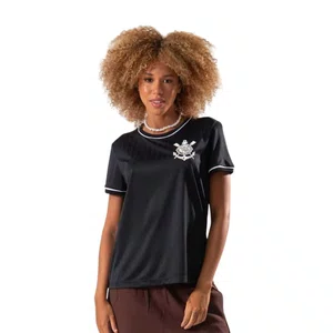 Camiseta Braziline M/C Corinthians Arte Feminina 00700741702