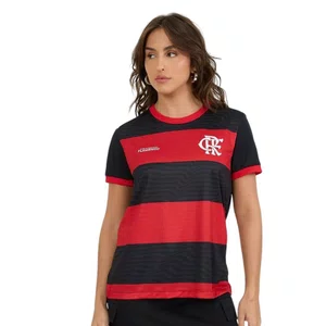 Camiseta Braziline M/C Flamengo Emoção Feminina 00100742614