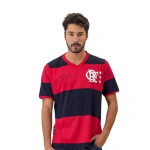 Camiseta Braziline M/C Flamengo Lib 81 Zico Masculina 00100053513