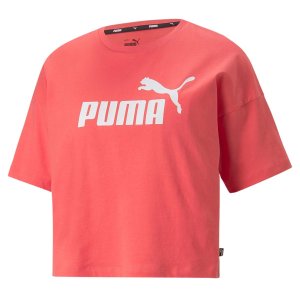 Camiseta Cropped Puma Essentials Logo Feminina 586866-58