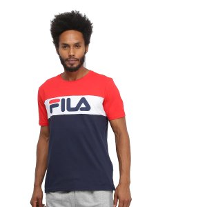Camiseta Fila Letter Colors Masculina 875028-188