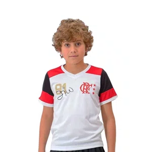Camiseta Infantil Braziline Flamengo Zico Retro 018000984A1
