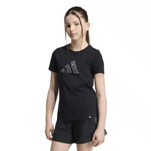 Camiseta Juvenil Adidas M/C Logo Leopardo KQ7009