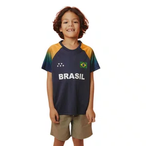 Camiseta Juvenil Braziline M/C Brasil Amazônica 023007997