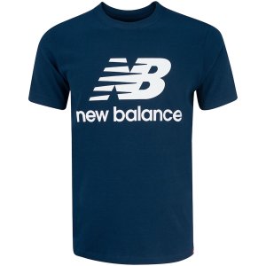 Camiseta New Balance Essentials Stacked Masculino BMT01575ECL