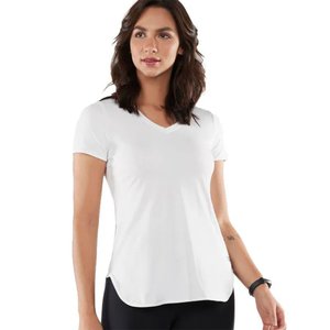 Camiseta Alto Giro Skin Fit Alongada Feminina 101701-C5100