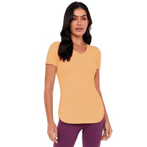 Camiseta Alto Giro Skin Fit Alongada Feminina 2131701-C5289