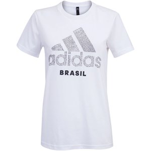 Camiseta Adidas Scrawl Brasil Feminina GU5161