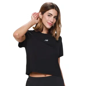 Camiseta New Balance M/C Infinity Jersey Fem WT61A31KB-BK