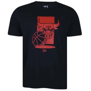 Camiseta New Era NBA Chicago Bulls Masculina NBI23TSH025