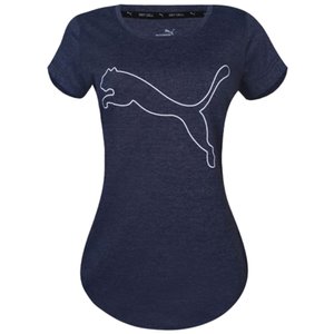 Camiseta Puma Performance Heather Cat Tee Feminina 521180-05