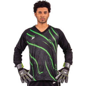 Camiseta Poker M/L Goleiro Sublimada Celeno Masc 04457-PVC
