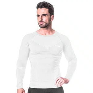 Camiseta Poker M/L Skin Comfort X-Ray Unissex 04022-BR