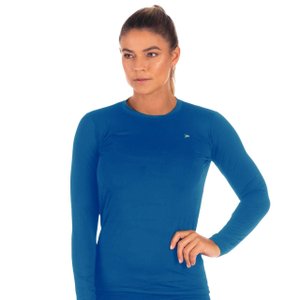 Camiseta Poker M/L Térmica Skin New Feminino 04499-AZR