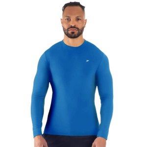 Camiseta Poker M/L Térmica Skin New Masculina 04498-AZR