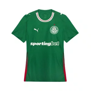 Camiseta Puma M/C Palmeiras Torcedor I 26 Feminina 787227-01