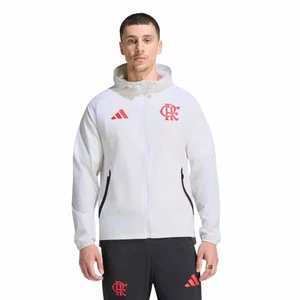Jaqueta Corta Vento Adidas Flamengo Tiro Travel Masculino KG9687